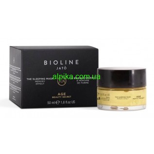 Нічна пептидна золота маска з ефектом пам`яті The Sleeping Mask Memory Effect AGE Beauty Secret Bioline JaTo 50 мл